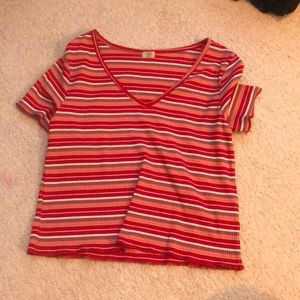 True Craft Red Crop-Top